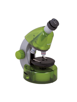 Микроскоп детский LEVENHUK LabZZ M101 Lime, 40-640 кратный, монокулярный, 3 объектива, 69034