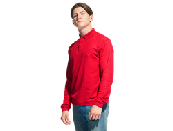 арт. 04S Рубашка-поло  Stan Polo, длинный рукав (красный)
