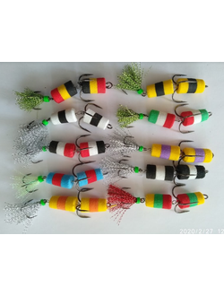 Мандула 3х-цветная с  хвостом 10 шт/уп.