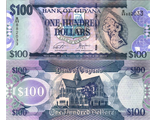 Гайана 100 долларов 2022 г.