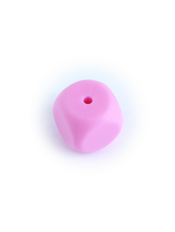 Силиконовый Кубик 15х15 мм Розовый