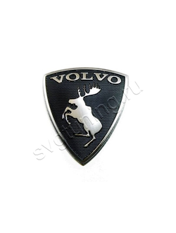 Эмблема клубная Volvo XС60 с лосем, на передние крылья и заднюю часть кузова - багажника, чёрная