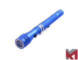 Телескопический фонарь с магнитом (синий)