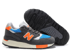 New Balance 998 мужские серо-оранжевые (40-44) Арт-451