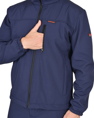 Куртка -Азов" синий софтшелл пл 350 г/кв.м