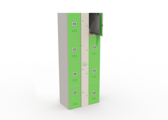 Блоки шкафов-локеров серии «LL 08A» Блоки из восьми шкафов - локеров для персонального использования