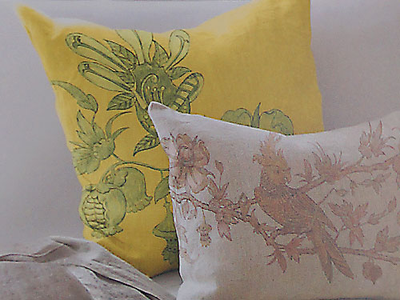 FA1122.  Портьера с тропическими птичками