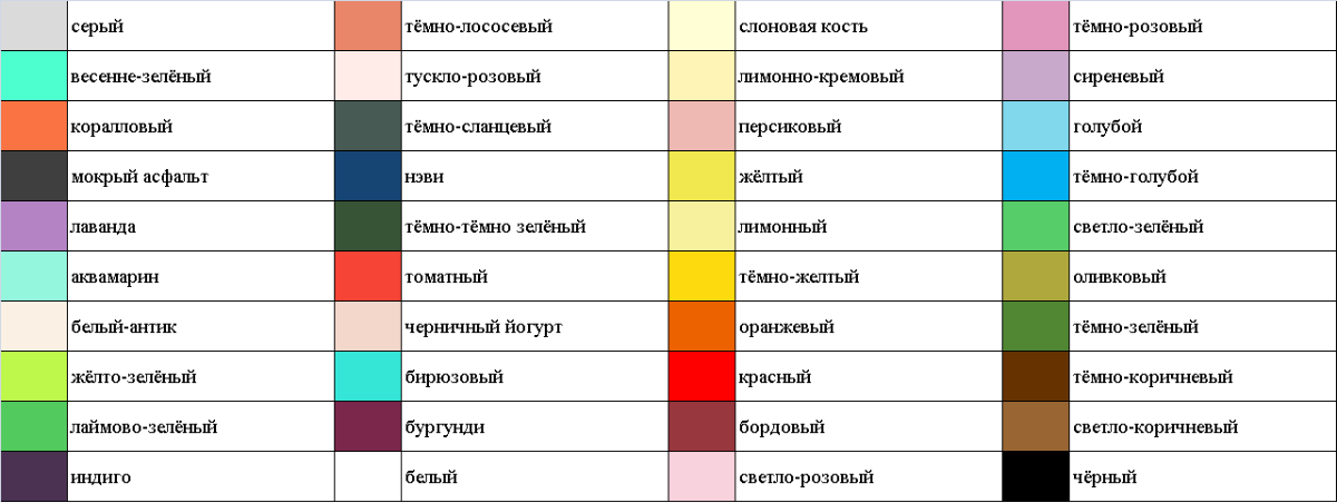 Популярные цвета фоамирана