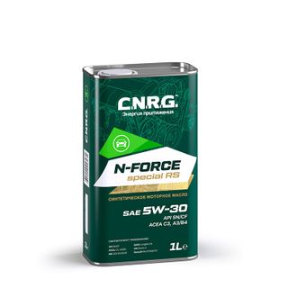 МАСЛО МОТОРНОЕ C.N.R.G. N-FORCE SPECIAL RS 5W-30 SN/CF; C3 1л