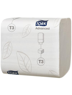 Туалетная бумага листовая Tork Advanced Т3 114271 2-слойная 36 пачек по 242 листа