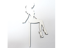 Топпер «Леди» (дерево) цвет Белый