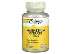 (Solaray) Magnesium Citrate / 400 mg - (90 капс)