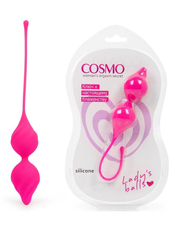 Ярко-розовые вагинальные шарики со смещенным центром тяжести Производитель: Bior toys