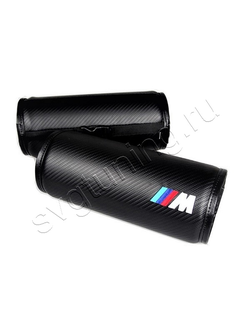 Подушки на подголовников с логотипом М Style для BMW E34, комплект 2 шт