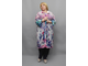 Женская туника-рубашка из шифона БОЛЬШОГО размера рт. 2296 (Цвет фиолетовый) Размеры 58-84
