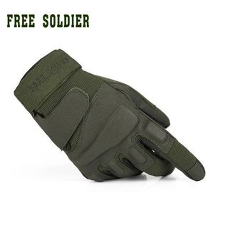 Перчатки тактические Free Soldier (цвет зеленый)