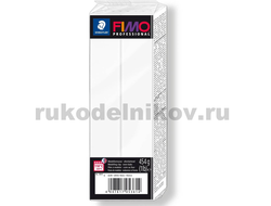 полимерная глина Fimo Professional, цвет-white 8041-0 (белый), вес-454 грамма