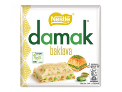 Шоколад "Дамак Пахлава" с фисташками белый (Damak Baklava), 60 гр., Nestle, Турция