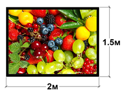 Интерьерный видеоэкран с шагом пикселя Р4 мм., размер 2 на 1,5 м.