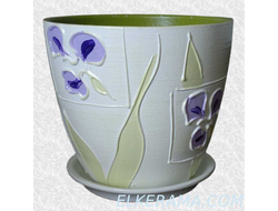 Горшок для цветов из керамики "Георгина" 18 см
