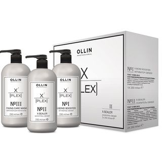 Х-PLEX от OLLIN Professional - новейшая система защиты и восстановления волос 1*250 мл., 2 фаза 2*250 мл.
