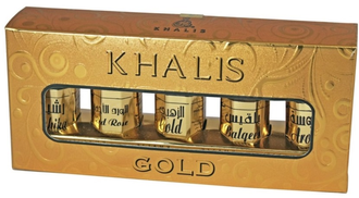 Набор духов Khalis Gold / Кхалис Голд 5 флаконов от Khalis Perfumes