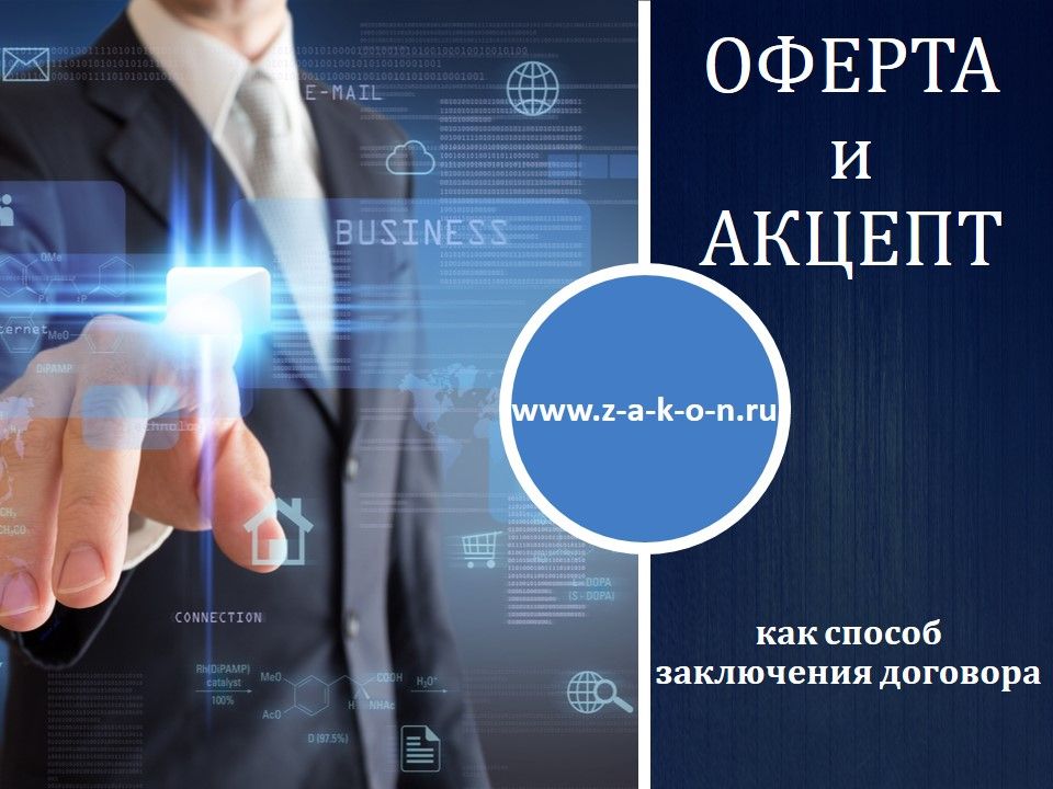 Оферта и акцепт как способ заключения договора