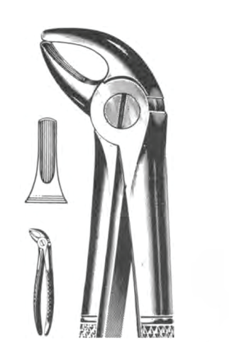 Щипцы стоматологические №4 для нижних клыков и резцов Sammar Щипцы стоматологические №4 для нижних клыков и резцов Sammar