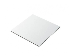 Подложка усиленная ДЕРЕВЯННАЯ Белая ламинированная (толщина 3 мм), КВАДРАТНАЯ 14*14 см