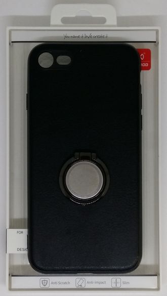 Защитная крышка iPhone 7 Xundd, с кольцом-держателем, черная