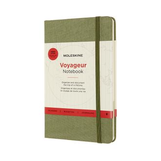 Блокнот Moleskine Voyageur (11,8 x 18,2 см), зелёный