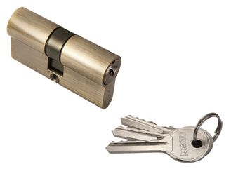 Ключевой цилиндр RUCETTI ключ/ключ (60 мм) R60C AB Цвет - Антчная бронза