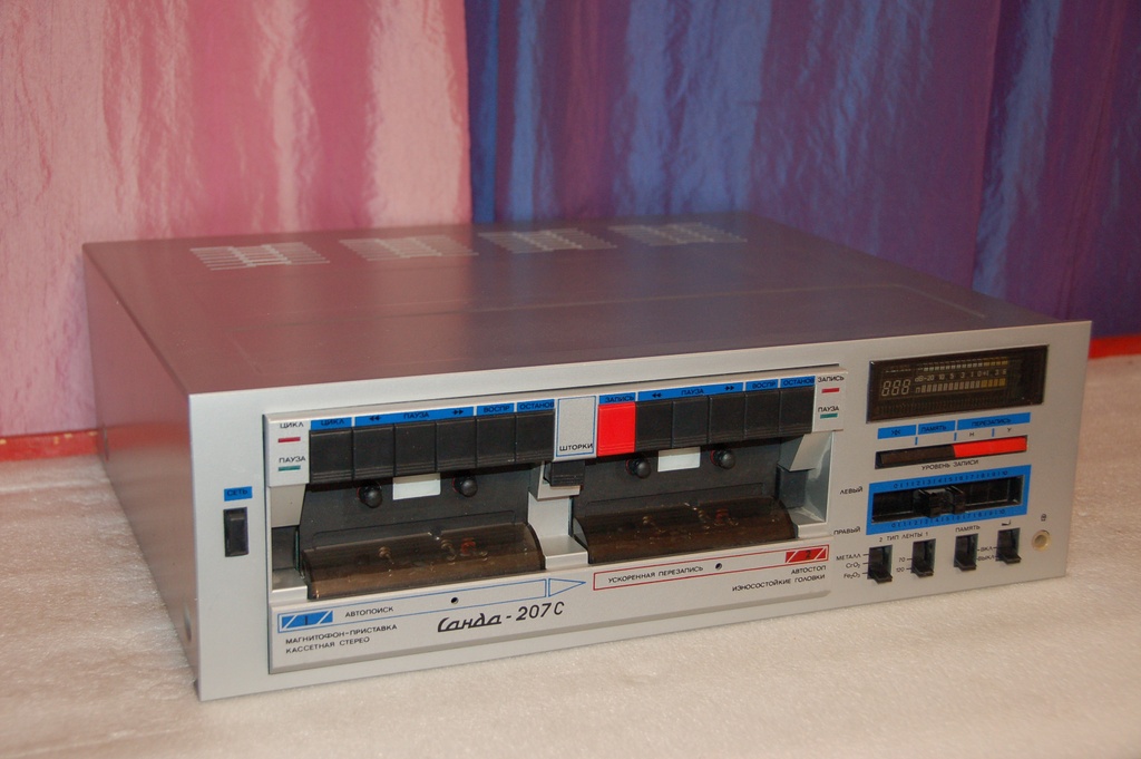 Стационарные кассетные магнитофоны - Магнитофон-приставка Санда - 207С