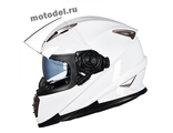 GXT SX03 мотошлем интеграл (шлем) с очками, белый
