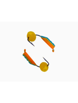 Мормышка вольфр. МАСТИВ  Безнасадка 2 синий+красный, гр шарик, 0,5гр. (сырный) арт.289