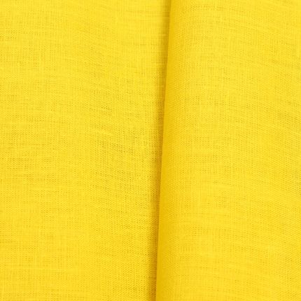 Желтая льняная ткань