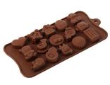 Форма для льда и шоколада, 15 ячеек, 21х11х1,5 см "Счастье есть"