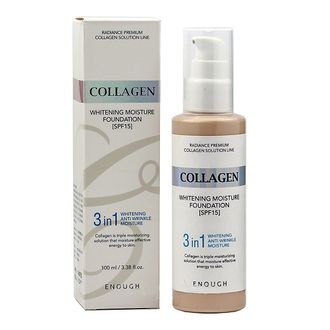 ENOUGH Тональный Крем с Коллагеном 3 в 1 №13 натуральный Collagen Whitening Moisture SPF 15, 100 мл. 497062