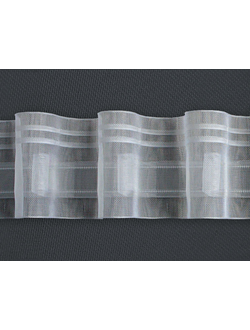 Направленная карандашная складка, тесьма для штор полупрозрачная