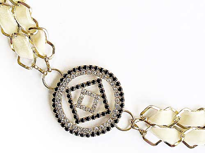 "Стамбул", подхваты для штор металлические со стразами