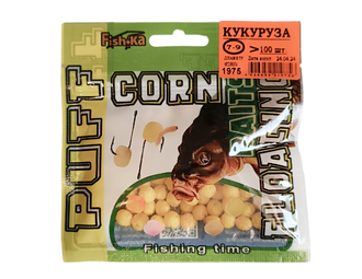 Пуф Puff &quot;Fish-ka&quot; Baits Floating/ 7-9мм/ 100шт., аромат КУКУРУЗА