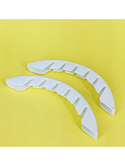 Бампер для горных лыж универсальный белый