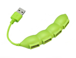 Разветвитель USB портов (Hub),&quot; Горошек&quot; G-734, 4 порта, пластик USB,