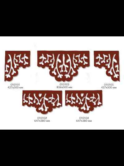 Ламбрекен-архитрав на карниз с узором "веточки", цвета в ассортименте. Недорого