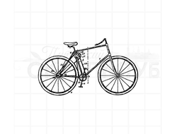Штампы  со схемой  велосипеда