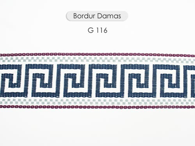 Арт. Damas Braid, серия Majestik. Жаккардовая лента с меандром