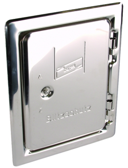 476020 Инспекционная дверца для монтажа под штукатурку, с боковым креплением NIRO 205x145 мм