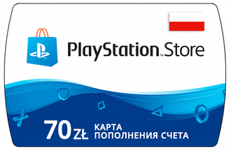 PlayStation Store Карта оплаты 70 zł (PLN/Польша) (ключ активации)