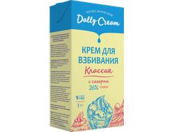 Крем на растительных маслах &quot;Dally Cream&quot;, 26%, 1 л (вкус Пломбира)