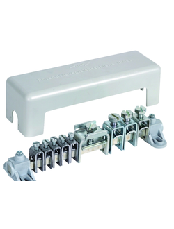 563020 Шина уравнивания потенциалов с винтовыми клеммами, исполнение B, 5х2,5-16 мм2 Ms/gal Sn